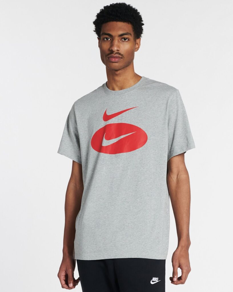 Puma Tee-Shirt Big Logo Homme Gris Chiné