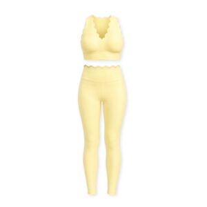 VIBES TAHITI ENSEMBLE FITNESS JAUNE FEMME