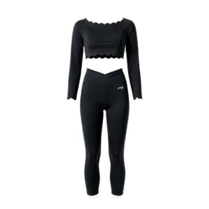 VIBES TAHITI ENSEMBLE FITNESS LS NOIR FEMME